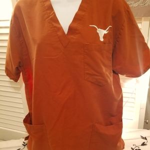 Texas Longhorn nurse scrub top!